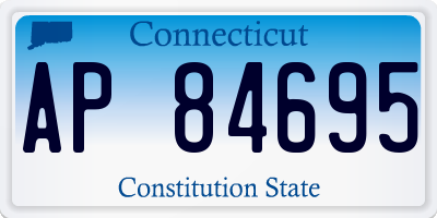 CT license plate AP84695