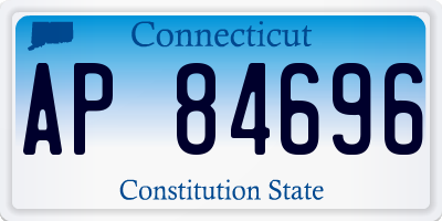CT license plate AP84696