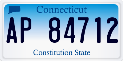 CT license plate AP84712