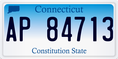 CT license plate AP84713