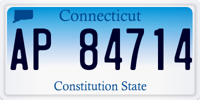 CT license plate AP84714