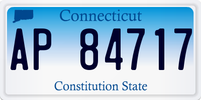 CT license plate AP84717