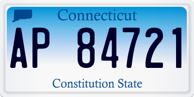 CT license plate AP84721