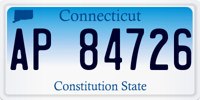 CT license plate AP84726