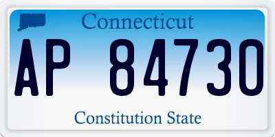 CT license plate AP84730