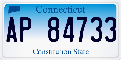 CT license plate AP84733