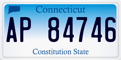 CT license plate AP84746