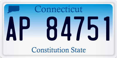 CT license plate AP84751