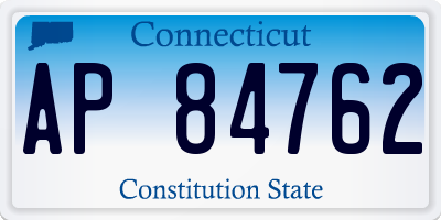 CT license plate AP84762