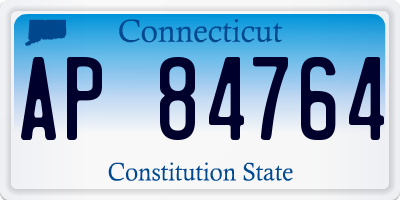 CT license plate AP84764