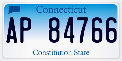CT license plate AP84766