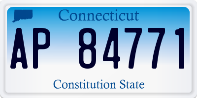 CT license plate AP84771