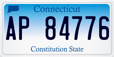 CT license plate AP84776