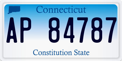 CT license plate AP84787
