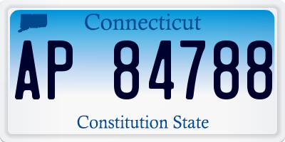 CT license plate AP84788