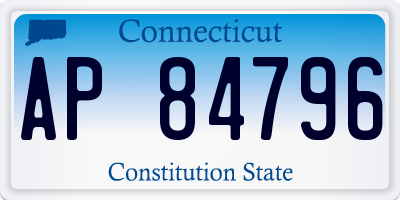 CT license plate AP84796
