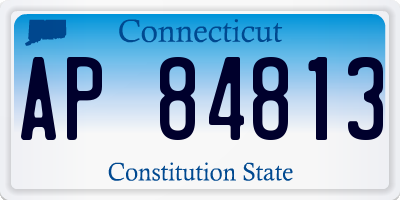 CT license plate AP84813