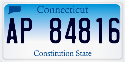 CT license plate AP84816