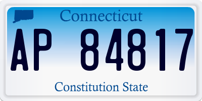 CT license plate AP84817