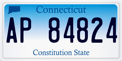 CT license plate AP84824