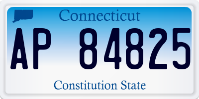 CT license plate AP84825