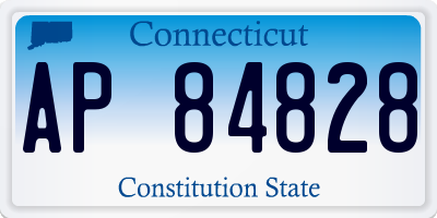 CT license plate AP84828