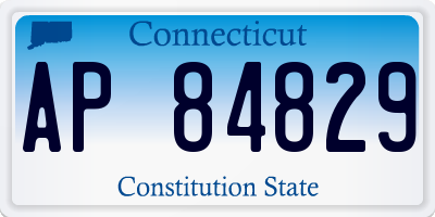 CT license plate AP84829