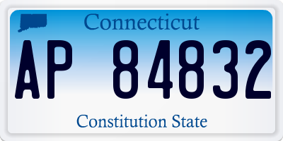 CT license plate AP84832