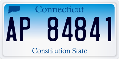 CT license plate AP84841