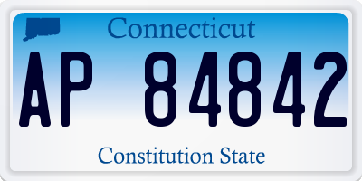 CT license plate AP84842