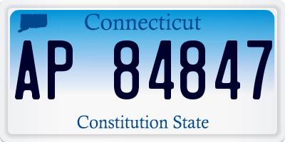CT license plate AP84847