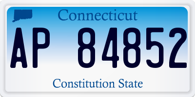 CT license plate AP84852