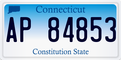 CT license plate AP84853
