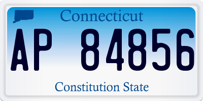 CT license plate AP84856
