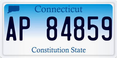 CT license plate AP84859