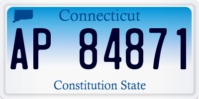CT license plate AP84871