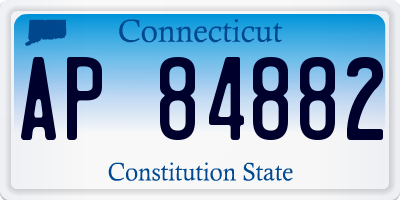 CT license plate AP84882