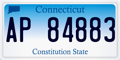 CT license plate AP84883
