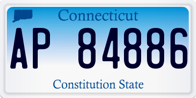CT license plate AP84886