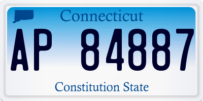CT license plate AP84887