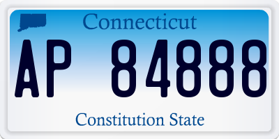 CT license plate AP84888