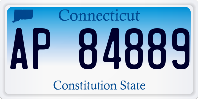 CT license plate AP84889