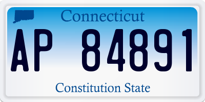 CT license plate AP84891