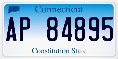 CT license plate AP84895