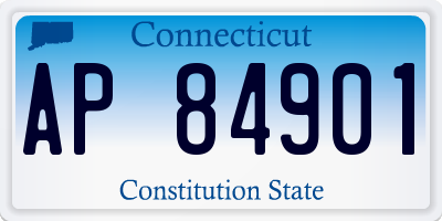 CT license plate AP84901
