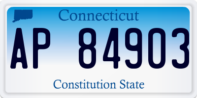 CT license plate AP84903