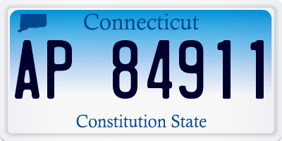 CT license plate AP84911