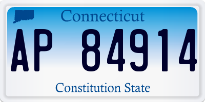 CT license plate AP84914