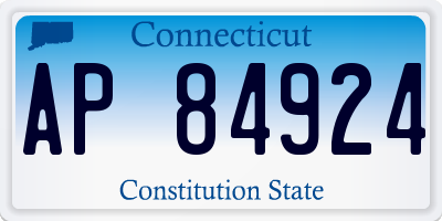 CT license plate AP84924