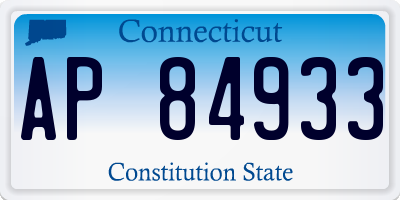 CT license plate AP84933